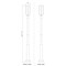 Z-Lite Leland Outdoor Post Mounted Fixture, 1-Light, 12 In.W x 118.25 In.H, Sand Black/Sand Blast 5005PHB-5010P-BK-LED - alternate 8